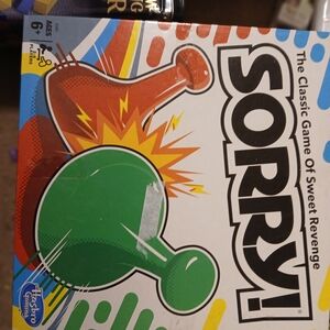 Hasbro Sorry! Game with Green and Brown Pieces